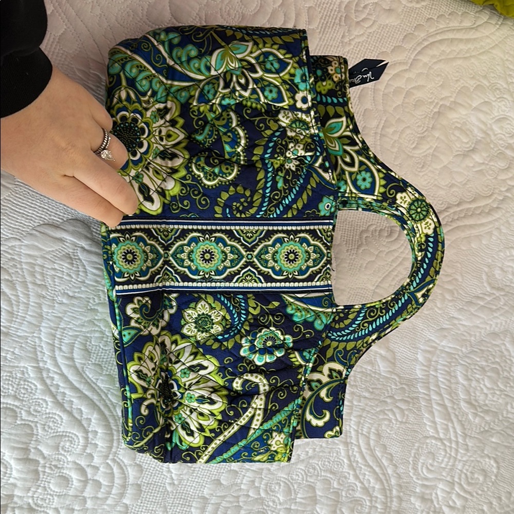Vera Bradley Green and Blue Patterned Women's Bag